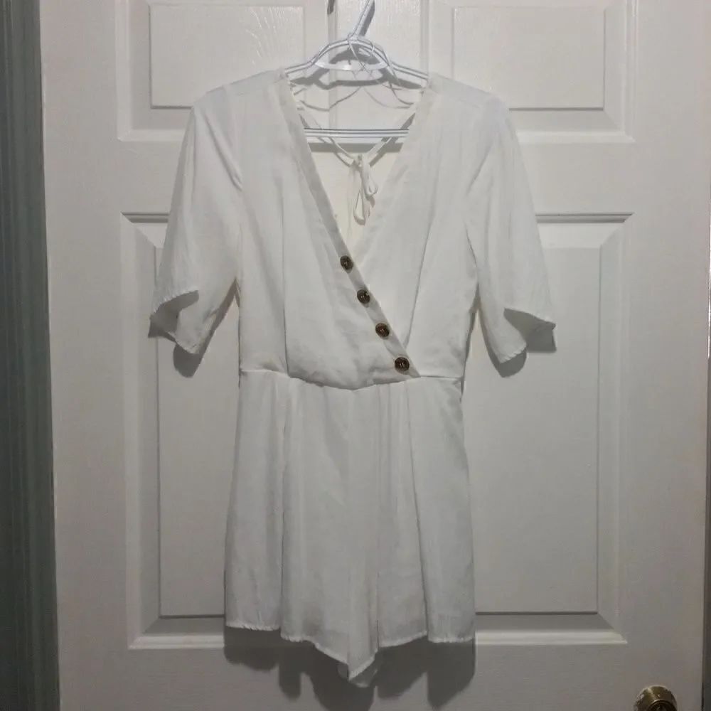 Blue Rain Romper